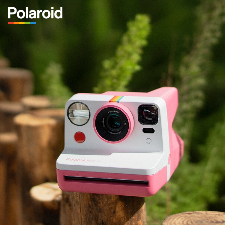 官方Polaroid Now寶麗來拍立得相機復古膠片相機粉紅色學生膠片機